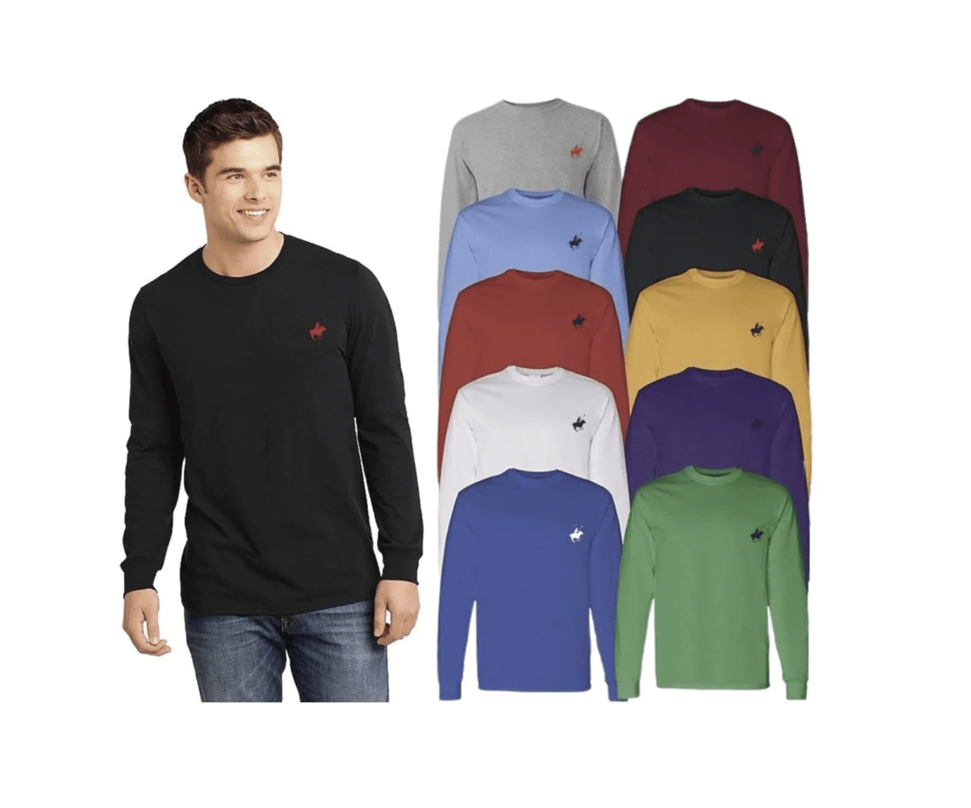 *CHOOSE YOUR COLOR* Men's 100% Cotton Long Sleeve Shirt Soft & Breath Lounge Comfort