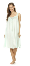 Pretty Woman Light Green  Satin Nightgown Sleepwear Sizes M-4X
