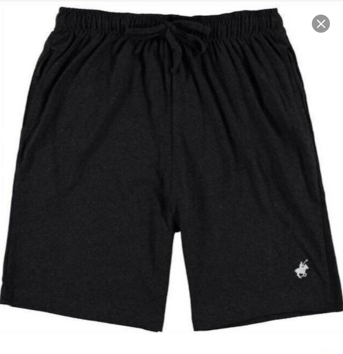 Men's 4 Pack Cotton Shorts with 2 Pockets & Drawstring Lounge Wear