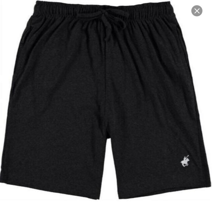 Men's 4 Pack Cotton Shorts with 2 Pockets & Drawstring Lounge Wear