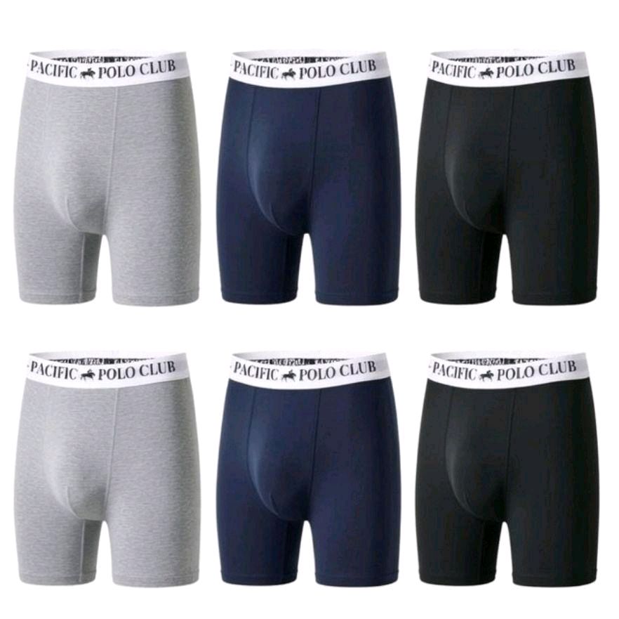Men's 6 Pack Cotton Underwear Multi Color Boxers 95% Cotton Briefs in Gray Navy & Black