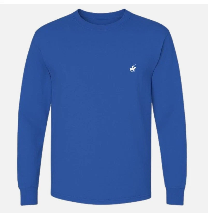 *CHOOSE YOUR COLOR* Men's 100% Cotton Long Sleeve Shirt Soft & Breath Lounge Comfort
