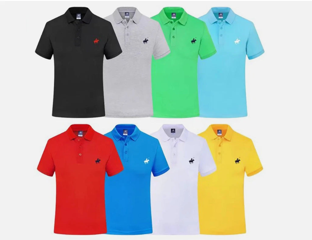 *CHOOSE YOUR COLOR*  100%Cotton Polo Style Shirts Classic Menswear Casual
