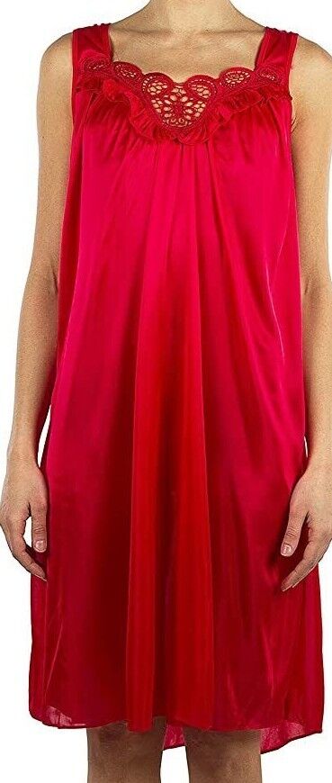 PrettyWoman Silky Sheer Nightgown Sleepwear Polyester Sizes M-2X