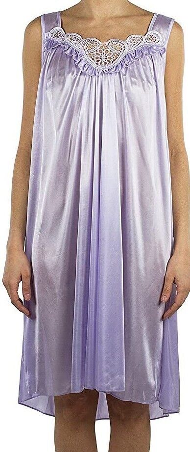 PrettyWoman Silky Sheer Nightgown Sleepwear Polyester Sizes M-2X