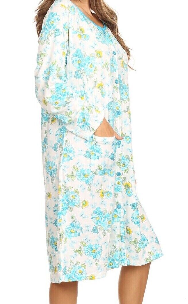 6007 Women Nightgown Sleepwear Pajamas Woman Long Sleeve Sleep Dress Nightshirt