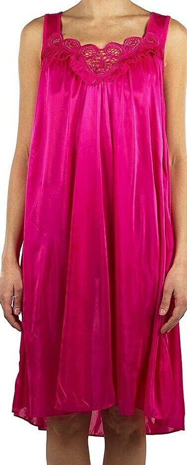 PrettyWoman Silky Sheer Nightgown Sleepwear Polyester Sizes M-2X