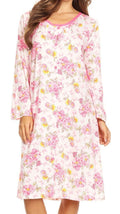 6007 Women Nightgown Sleepwear Pajamas Woman Long Sleeve Sleep Dress Nightshirt