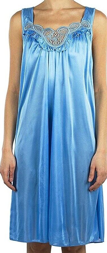 PrettyWoman Silky Sheer Nightgown Sleepwear Polyester Sizes M-2X